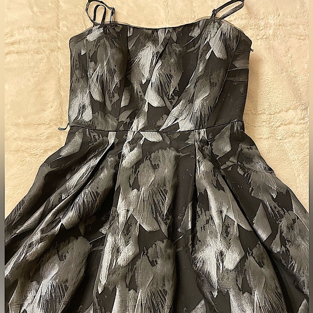 White House Black Market / Sliver and Black dress